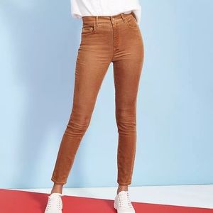 Loft High Waist Skinny Corduroy Pants Sz 4